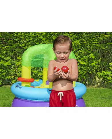 Bestway Tavolo di Apprendimento Giochi Gonfiabile 76x76x88 cm +18 Mesi Interno e Giardino 52573