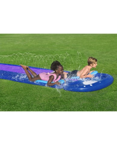 Bestway Pista Scivolante con Rampa di Salto Doppio 488x138 cm +3 Anni Giardino 52364 Bestway Pista Scivolante con Rampa di Salto Doppio 488x138 cm +3 Anni Giardino 52364