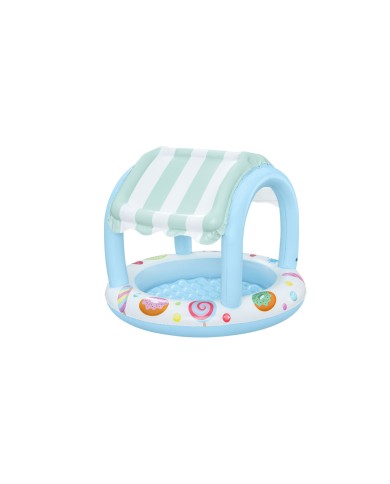 Bestway Piscina Gonfiabile per Bambini con Anello a Forma di Gelateria 104x84 cm +2 Anni Giardino 52638
