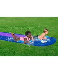 Bestway Pista Scivolante con Rampa di Salto Doppio 488x138 cm +3 Anni Giardino 52364