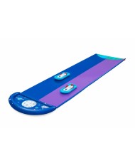 Bestway Pista Scivolante con Rampa di Salto Doppio 488x138 cm +3 Anni Giardino 52364