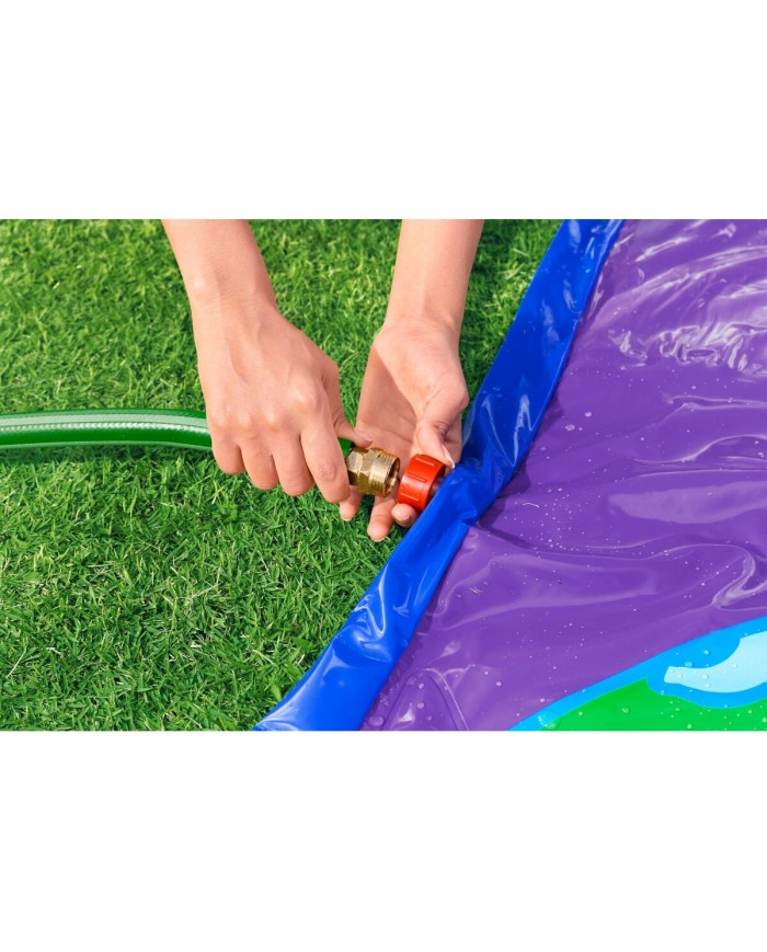 Bestway Pista Scivolante con Rampa di Salto Doppio 488x138 cm +3 Anni Giardino 52364
