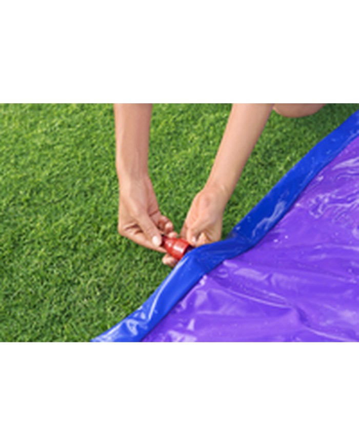 Bestway Pista Scivolante con Rampa di Salto Doppio 488x138 cm +3 Anni Giardino 52364