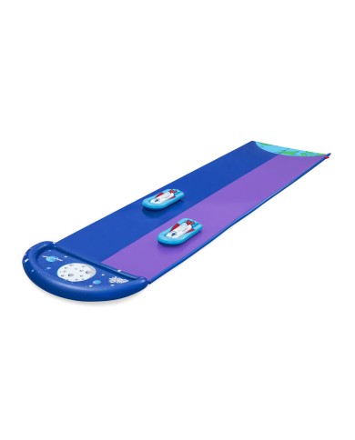 Bestway Pista Scivolante con Rampa di Salto Doppio 488x138 cm +3 Anni Giardino 52364