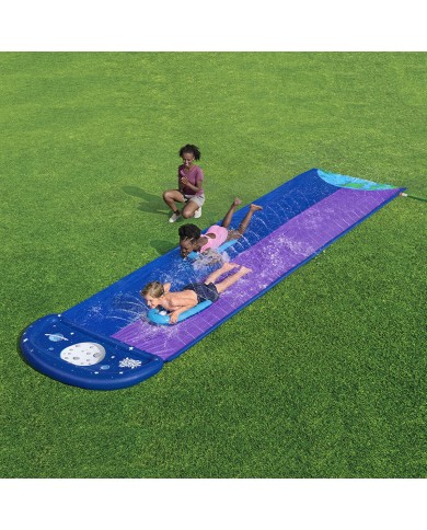 Bestway Pista Scivolante con Rampa di Salto Doppio 488x138 cm +3 Anni Giardino 52364