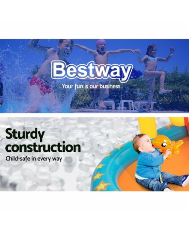 Bestway Piscina Gonfiabile Parco Giochi Bowling 435x213x117 cm +2 Anni Giardino 53068