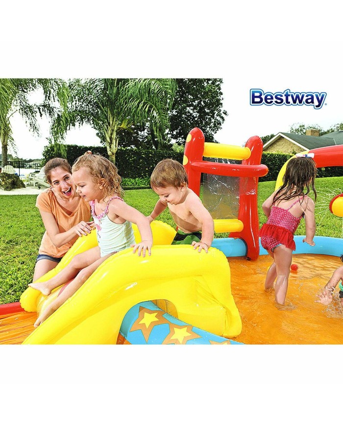 Bestway Piscina Gonfiabile Parco Giochi Bowling 435x213x117 cm +2 Anni Giardino 53068 Bestway Piscina Gonfiabile Parco Giochi Bowling 435x213x117 cm +2 Anni Giardino 53068