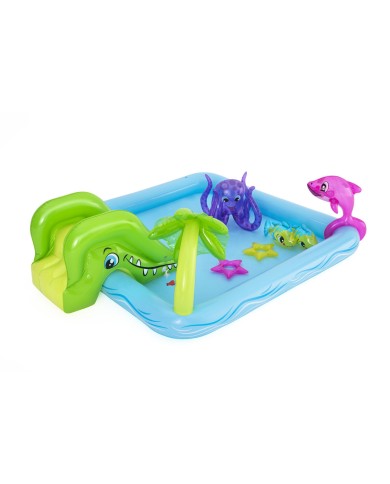 Bestway Piscina Gonfiabile Parco Giochi Acquario 239x206x86 cm +2 Anni Giardino 53052