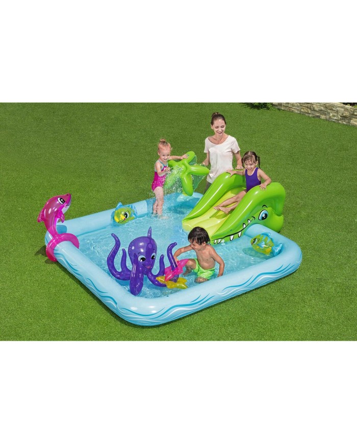 Bestway Piscina Gonfiabile Parco Giochi Acquario 239x206x86 cm +2 Anni Giardino 53052 Bestway Piscina Gonfiabile Parco Giochi Acquario 239x206x86 cm +2 Anni Giardino 53052