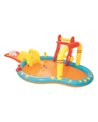 Bestway Piscina Gonfiabile Parco Giochi Bowling 435x213x117 cm +2 Anni Giardino 53068