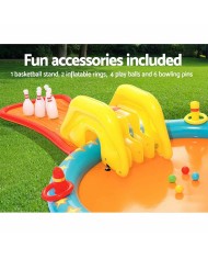 Bestway Piscina Gonfiabile Parco Giochi Bowling 435x213x117 cm +2 Anni Giardino 53068 Bestway Piscina Gonfiabile Parco Giochi Bowling 435x213x117 cm +2 Anni Giardino 53068