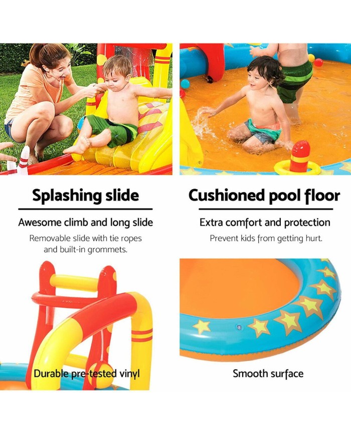 Bestway Piscina Gonfiabile Parco Giochi Bowling 435x213x117 cm +2 Anni Giardino 53068 Bestway Piscina Gonfiabile Parco Giochi Bowling 435x213x117 cm +2 Anni Giardino 53068