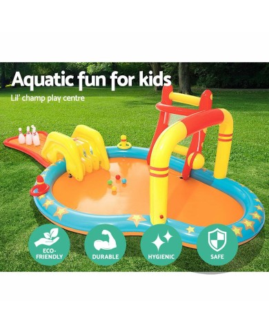 Bestway Piscina Gonfiabile Parco Giochi Bowling 435x213x117 cm +2 Anni Giardino 53068