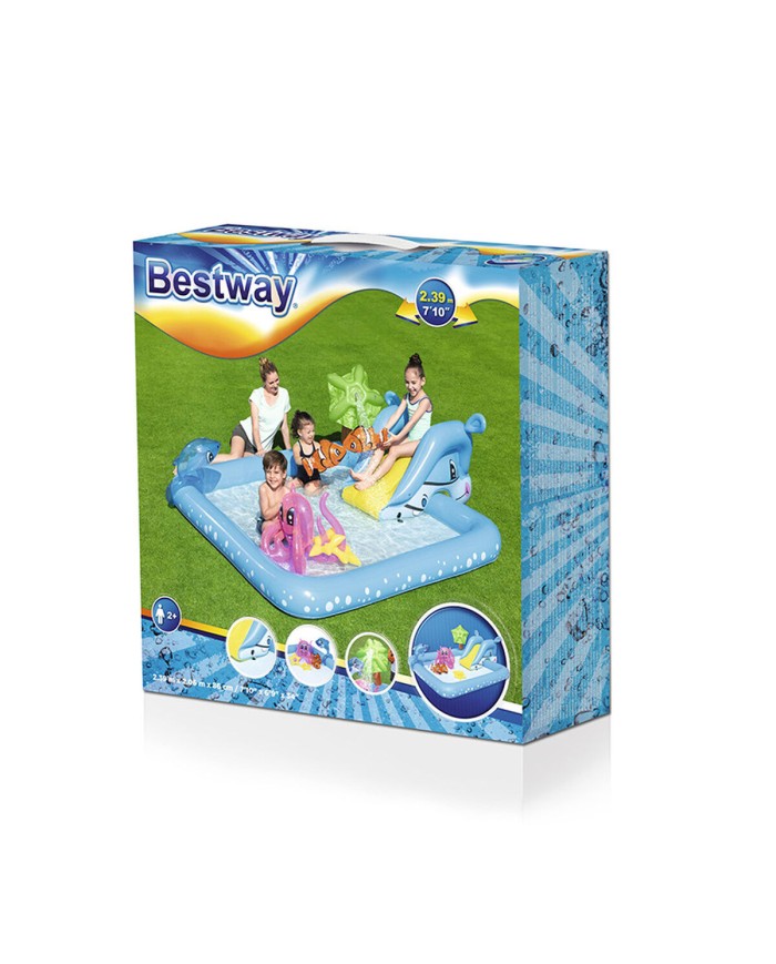 Bestway Piscina Gonfiabile Parco Giochi Acquario 239x206x86 cm +2 Anni Giardino 53052 Bestway Piscina Gonfiabile Parco Giochi Acquario 239x206x86 cm +2 Anni Giardino 53052