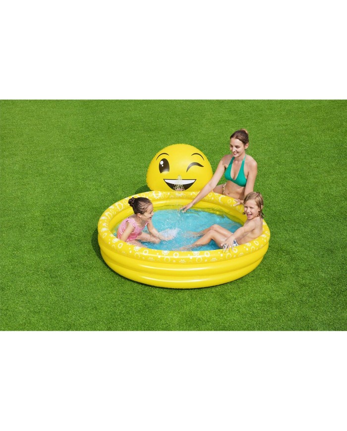 Bestway Piscina Gonfiabile Infantile Getto Sorriso 165x144x69 cm +2 Anni Giardino 53081 Bestway Piscina Gonfiabile Infantile Getto Sorriso 165x144x69 cm +2 Anni Giardino 53081