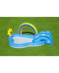 Bestway Piscina Gonfiabile Parco Giochi Arcobaleno 257x145x91 cm +2 Anni Giardino 53092 Bestway Piscina Gonfiabile Parco Giochi Arcobaleno 257x145x91 cm +2 Anni Giardino 53092