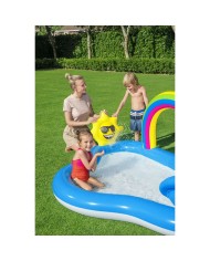 Bestway Piscina Gonfiabile Parco Giochi Arcobaleno 257x145x91 cm +2 Anni Giardino 53092 Bestway Piscina Gonfiabile Parco Giochi Arcobaleno 257x145x91 cm +2 Anni Giardino 53092