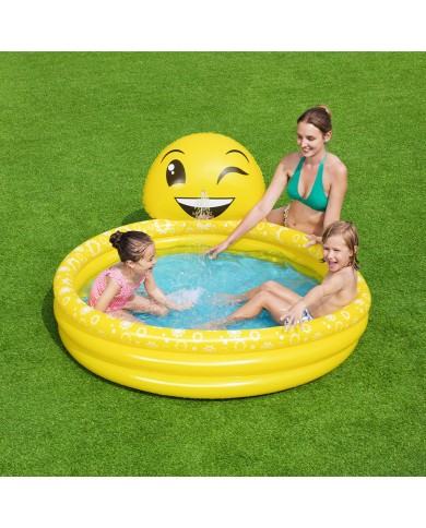Bestway Piscina Gonfiabile Infantile Getto Sorriso 165x144x69 cm +2 Anni Giardino 53081