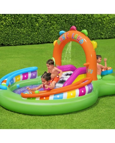 Bestway Piscina Gonfiabile Parco Giochi Musicale 295x190x137 cm +2 Anni Giardino 53117