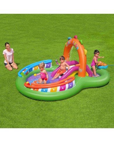 Bestway Piscina Gonfiabile Parco Giochi Musicale 295x190x137 cm +2 Anni Giardino 53117