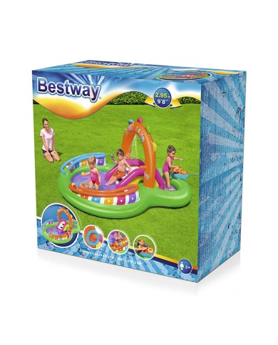 Bestway Piscina Gonfiabile Parco Giochi Musicale 295x190x137 cm +2 Anni Giardino 53117