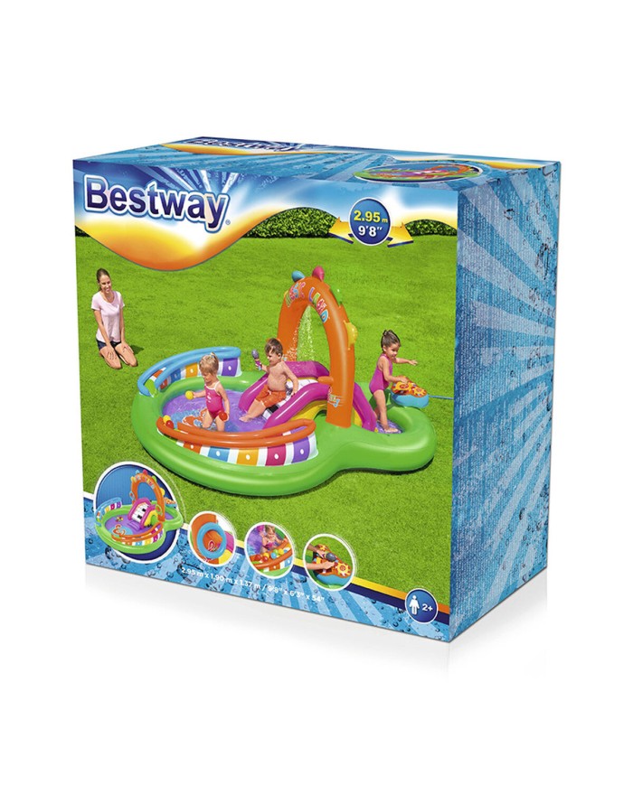 Bestway Piscina Gonfiabile Parco Giochi Musicale 295x190x137 cm +2 Anni Giardino 53117 Bestway Piscina Gonfiabile Parco Giochi Musicale 295x190x137 cm +2 Anni Giardino 53117