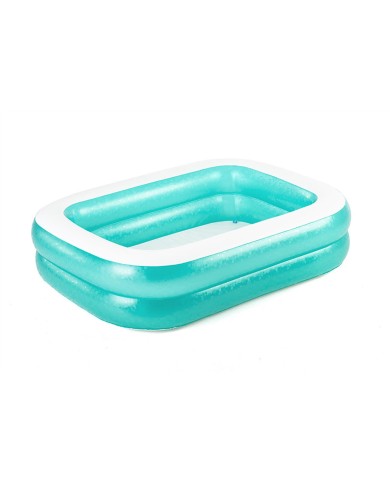 Bestway Piscina Gonfiabile 2 Camere Rettangolare 201x150x51 cm +6 Anni Giardino 54005