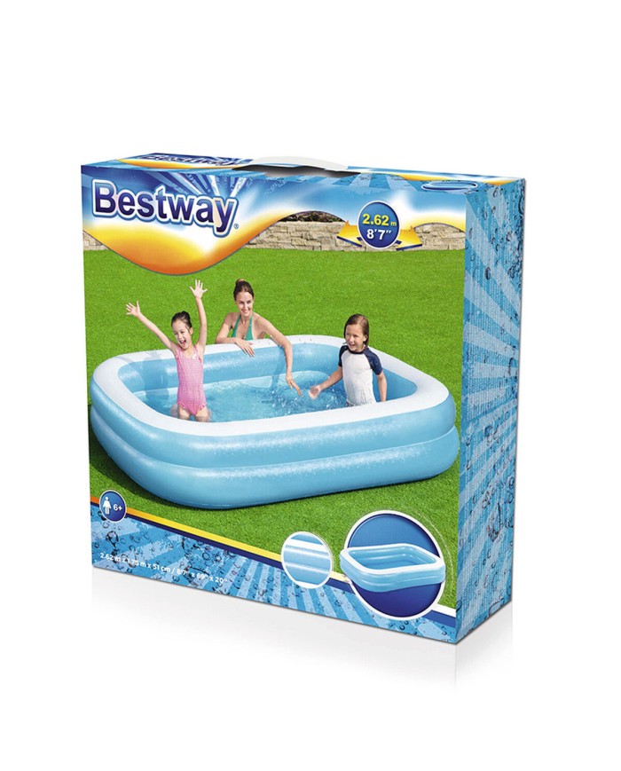 Piscina Gonfiabile per Bambini Bestway Multicolore 262 x 175 x 51 cm Piscina Gonfiabile per Bambini Bestway Multicolore 262 x 175 x 51 cm