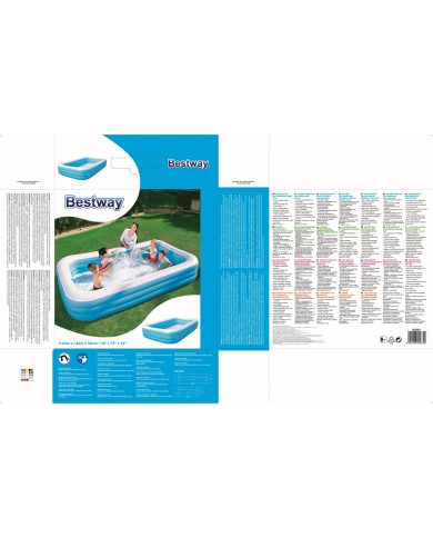 Piscina Gonfiabile per Bambini Bestway Multicolore 305 x 183 x 56 cm