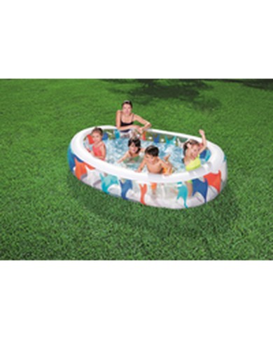 Bestway Piscina Gonfiabile Ellittica 229x152x51 cm +6 Anni Giardino 54066