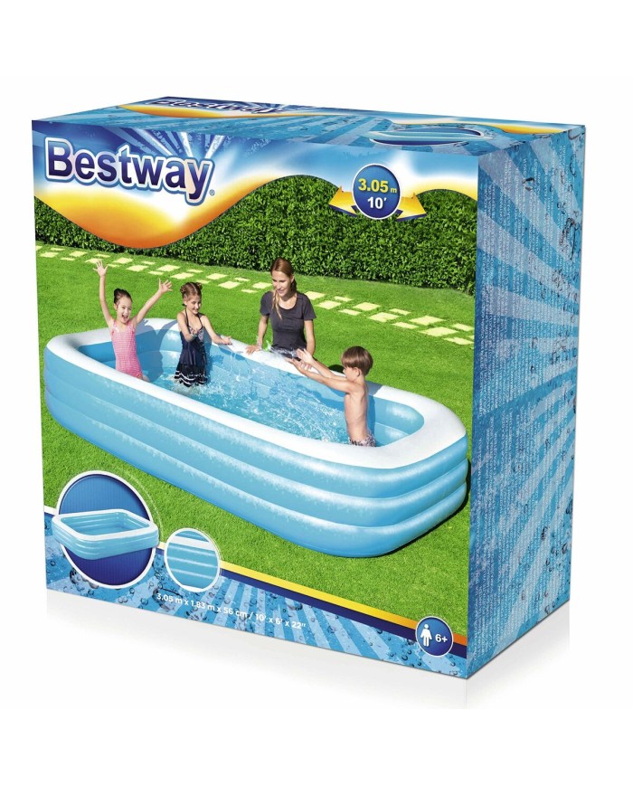 Piscina Gonfiabile per Bambini Bestway Multicolore 305 x 183 x 56 cm Piscina Gonfiabile per Bambini Bestway Multicolore 305 x 183 x 56 cm