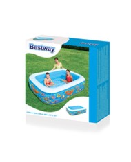 Bestway Piscina Gonfiabile 3 Camere Floreale 229x152x56 cm +6 Anni Giardino 54120 Bestway Piscina Gonfiabile 3 Camere Floreale 229x152x56 cm +6 Anni Giardino 54120