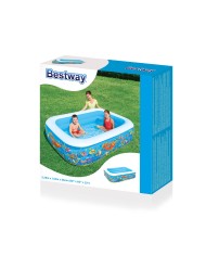 Bestway Piscina Gonfiabile 3 Camere Floreale 229x152x56 cm +6 Anni Giardino 54120 Bestway Piscina Gonfiabile 3 Camere Floreale 229x152x56 cm +6 Anni Giardino 54120