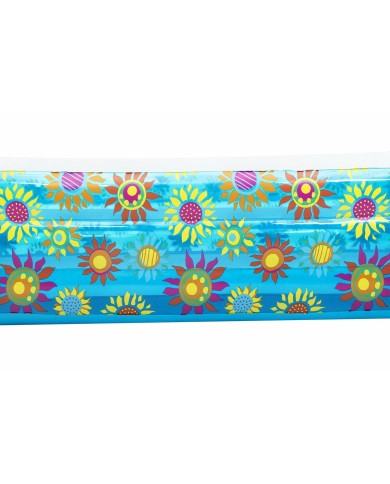 Bestway Piscina Gonfiabile 3 Camere Floreale 305x183x56 cm +6 Anni Giardino 54121
