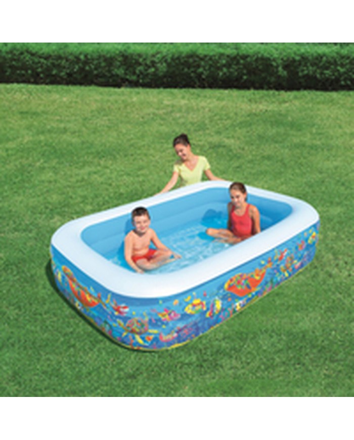 Bestway Piscina Gonfiabile 3 Camere Floreale 229x152x56 cm +6 Anni Giardino 54120 Bestway Piscina Gonfiabile 3 Camere Floreale 229x152x56 cm +6 Anni Giardino 54120