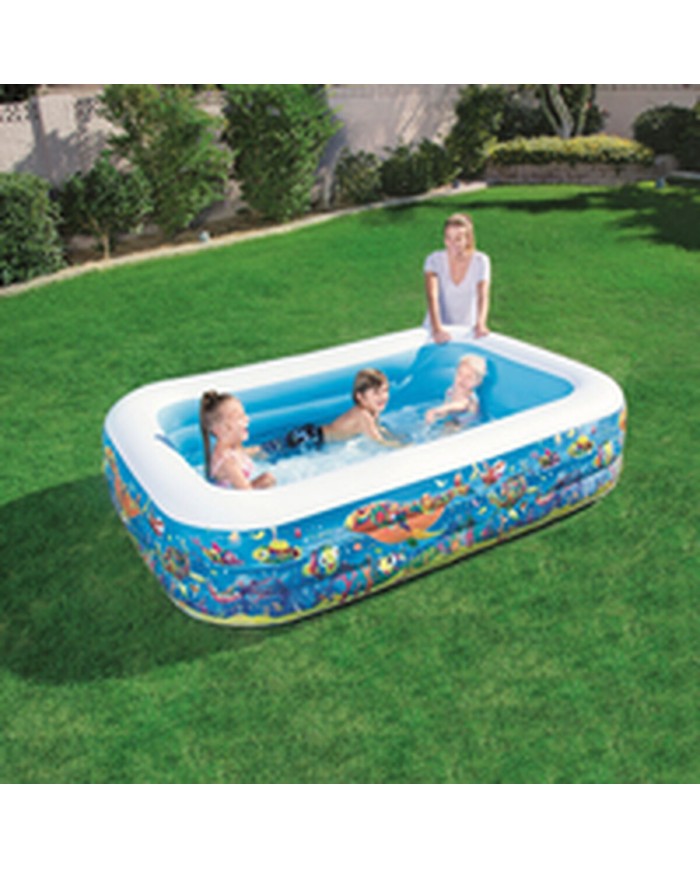 Bestway Piscina Gonfiabile 3 Camere Floreale 229x152x56 cm +6 Anni Giardino 54120 Bestway Piscina Gonfiabile 3 Camere Floreale 229x152x56 cm +6 Anni Giardino 54120