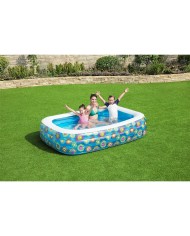 Bestway Piscina Gonfiabile 3 Camere Floreale 229x152x56 cm +6 Anni Giardino 54120 Bestway Piscina Gonfiabile 3 Camere Floreale 229x152x56 cm +6 Anni Giardino 54120