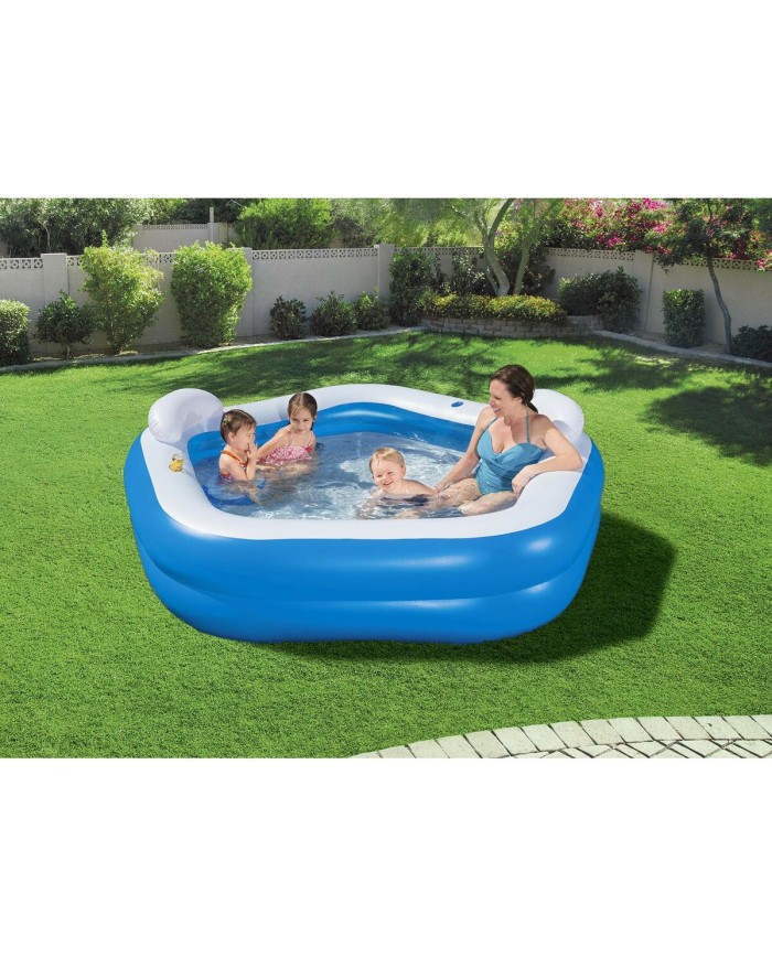 Bestway Piscina Gonfiabile 2 Camere Family 213x206x69 cm +6 Anni Giardino 54153 Bestway Piscina Gonfiabile 2 Camere Family 213x206x69 cm +6 Anni Giardino 54153