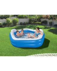 Bestway Piscina Gonfiabile 2 Camere Family 213x206x69 cm +6 Anni Giardino 54153 Bestway Piscina Gonfiabile 2 Camere Family 213x206x69 cm +6 Anni Giardino 54153