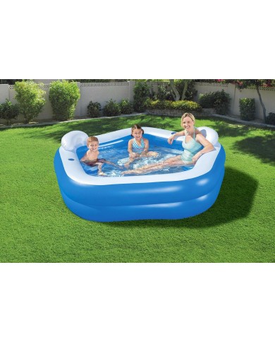 Bestway Piscina Gonfiabile 2 Camere Family 213x206x69 cm +6 Anni Giardino 54153