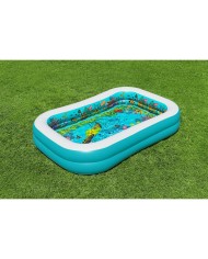 Bestway Piscina Gonfiabile 2 Camere Fondo 3D Marina con Accessori 262x175x51 cm +3 Anni Giardino 54177 Bestway Piscina Gonfiabile 2 Camere Fondo 3D Marina con Accessori 262x175x51 cm +3 Anni Giardino 54177