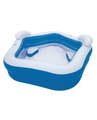 Bestway Piscina Gonfiabile 2 Camere Family 213x206x69 cm +6 Anni Giardino 54153 Bestway Piscina Gonfiabile 2 Camere Family 213x206x69 cm +6 Anni Giardino 54153