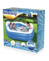 Bestway Piscina Gonfiabile 2 Camere Family 213x206x69 cm +6 Anni Giardino 54153 Bestway Piscina Gonfiabile 2 Camere Family 213x206x69 cm +6 Anni Giardino 54153