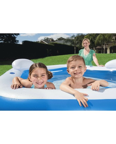 Bestway Piscina Gonfiabile 2 Camere Family 213x206x69 cm +6 Anni Giardino 54153