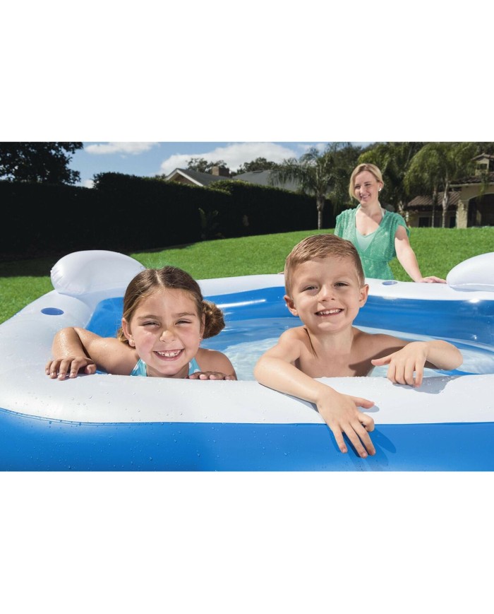 Bestway Piscina Gonfiabile 2 Camere Family 213x206x69 cm +6 Anni Giardino 54153 Bestway Piscina Gonfiabile 2 Camere Family 213x206x69 cm +6 Anni Giardino 54153