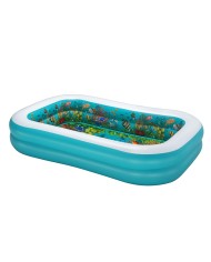 Bestway Piscina Gonfiabile 2 Camere Fondo 3D Marina con Accessori 262x175x51 cm +3 Anni Giardino 54177 Bestway Piscina Gonfiabile 2 Camere Fondo 3D Marina con Accessori 262x175x51 cm +3 Anni Giardino 54177