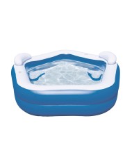 Bestway Piscina Gonfiabile 2 Camere Family 213x206x69 cm +6 Anni Giardino 54153 Bestway Piscina Gonfiabile 2 Camere Family 213x206x69 cm +6 Anni Giardino 54153