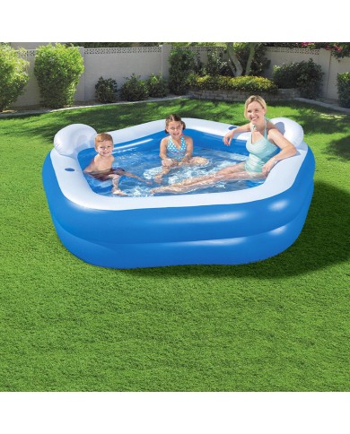 Bestway Piscina Gonfiabile 2 Camere Family 213x206x69 cm +6 Anni Giardino 54153