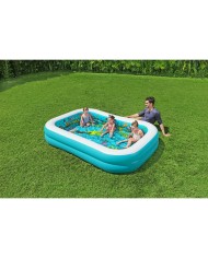 Bestway Piscina Gonfiabile 2 Camere Fondo 3D Marina con Accessori 262x175x51 cm +3 Anni Giardino 54177 Bestway Piscina Gonfiabile 2 Camere Fondo 3D Marina con Accessori 262x175x51 cm +3 Anni Giardino 54177