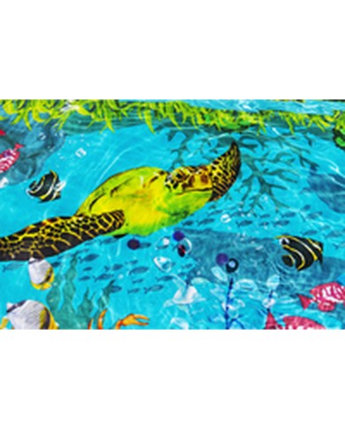 Bestway Piscina Gonfiabile 2 Camere Fondo 3D Marina con Accessori 262x175x51 cm +3 Anni Giardino 54177